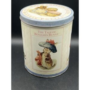 Vintage Peter Rabbit "Complete Tales of Beatrix Potter" Collector Tin Canister‎
